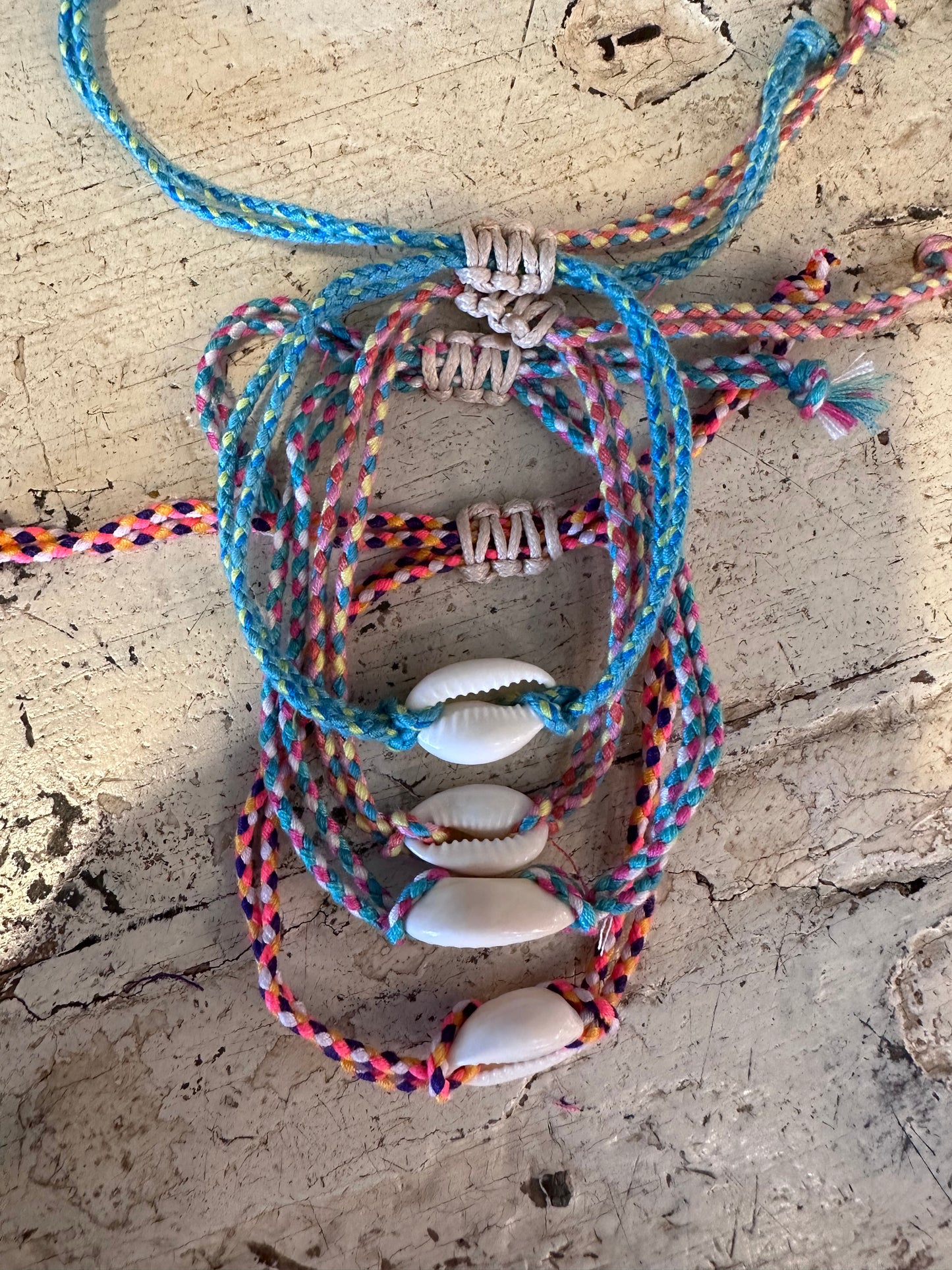 Braided Cowrie Bracelet