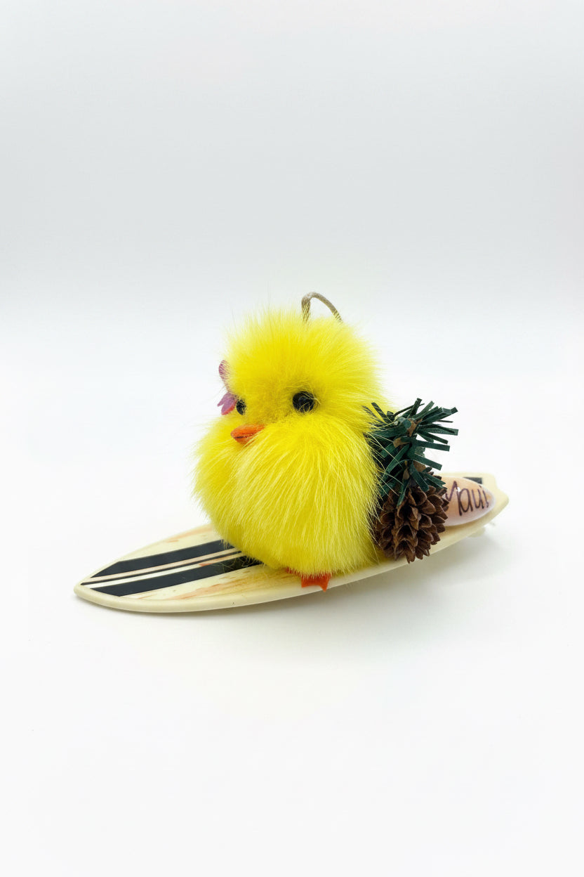 Surfing Chick Ornament