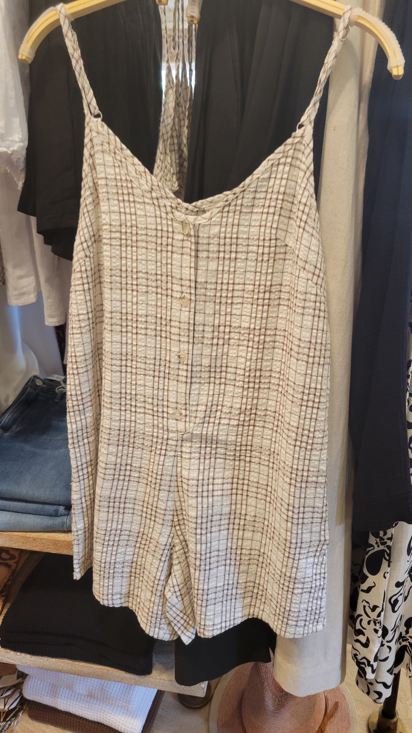 Rumi Check Romper