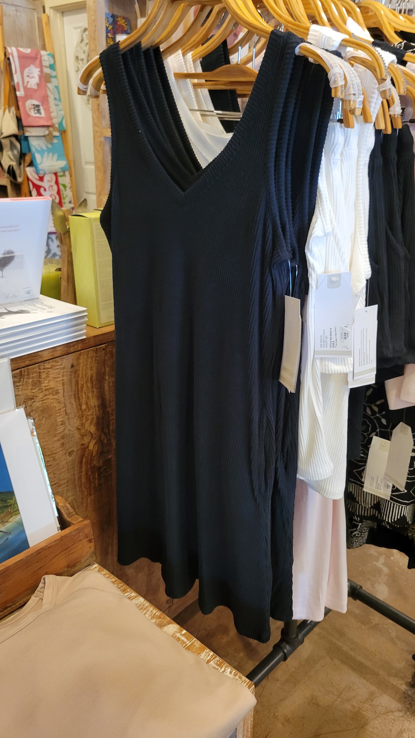 Rib Dream V-Neck Lounge Dress
