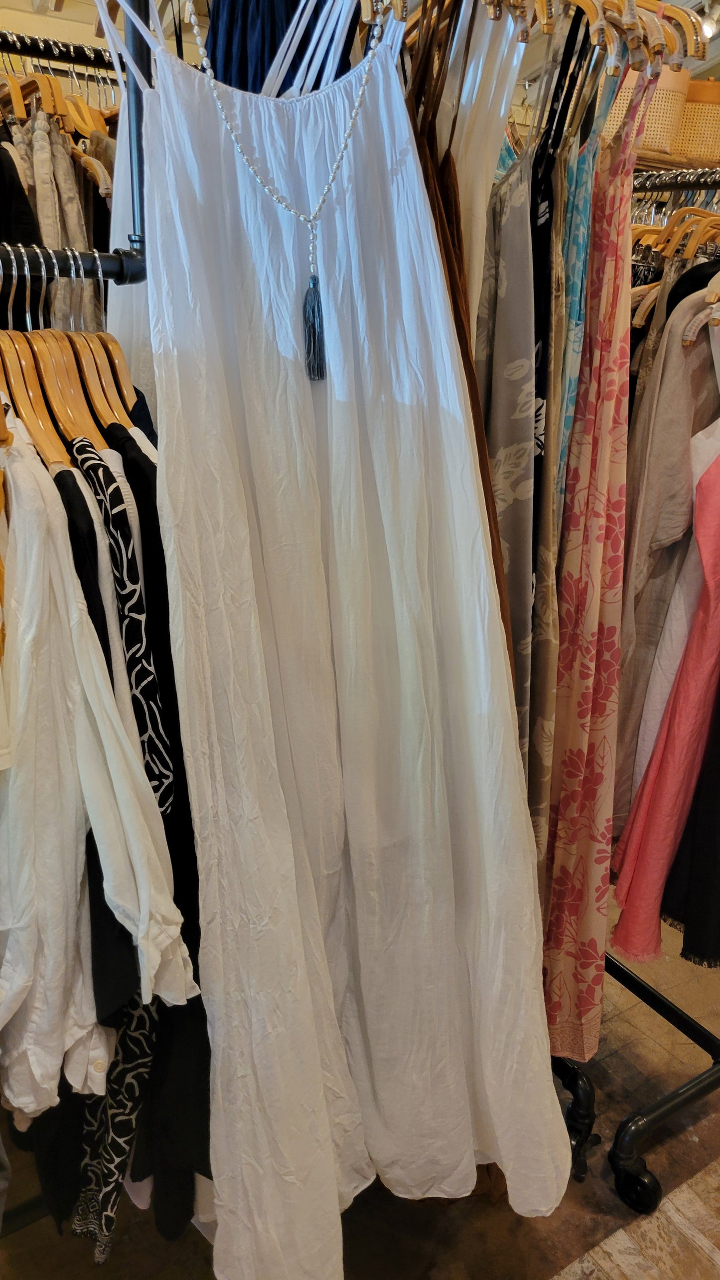 Textured Gauze Maxi Dress