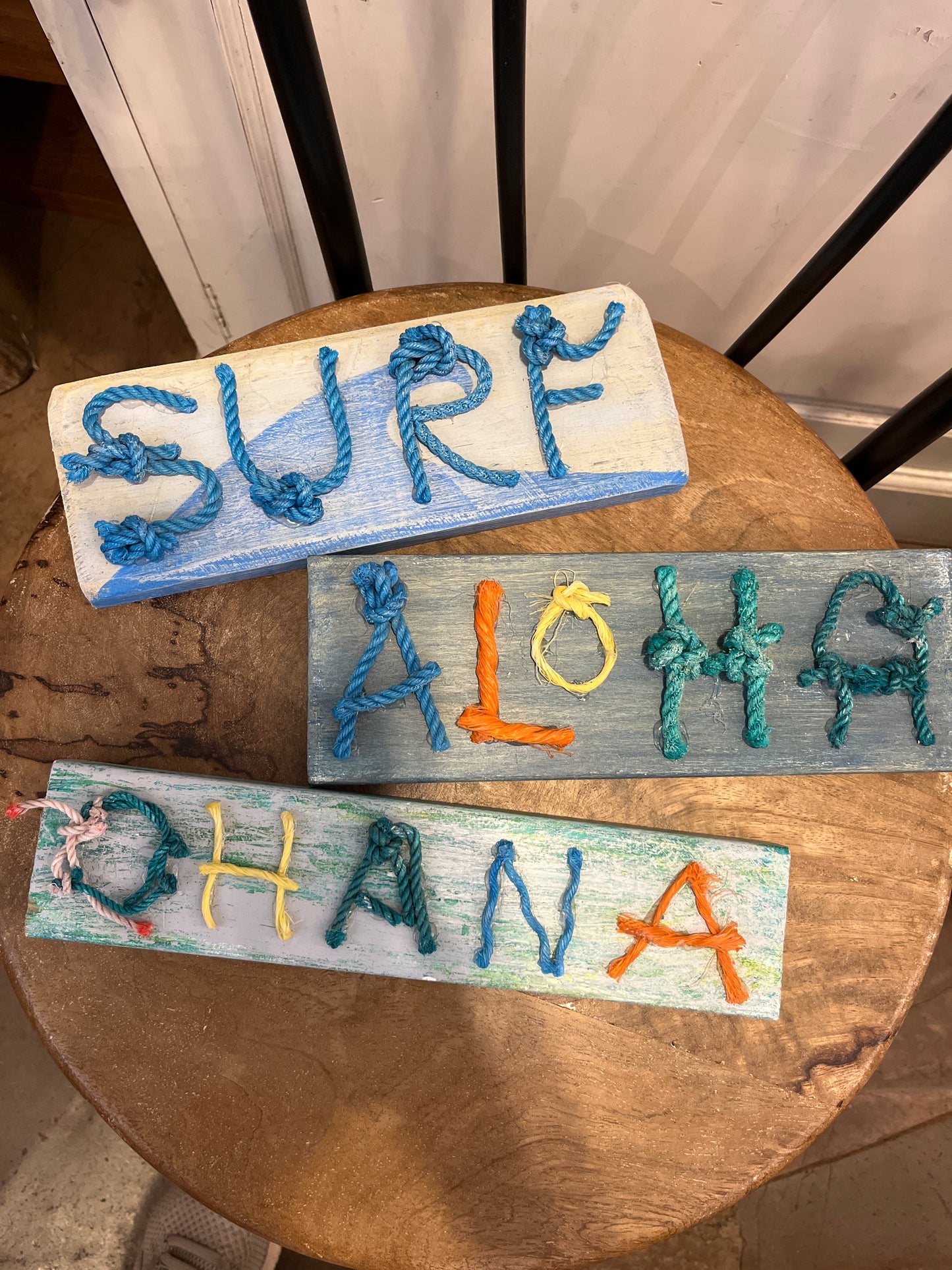 Wood Rope Sign
