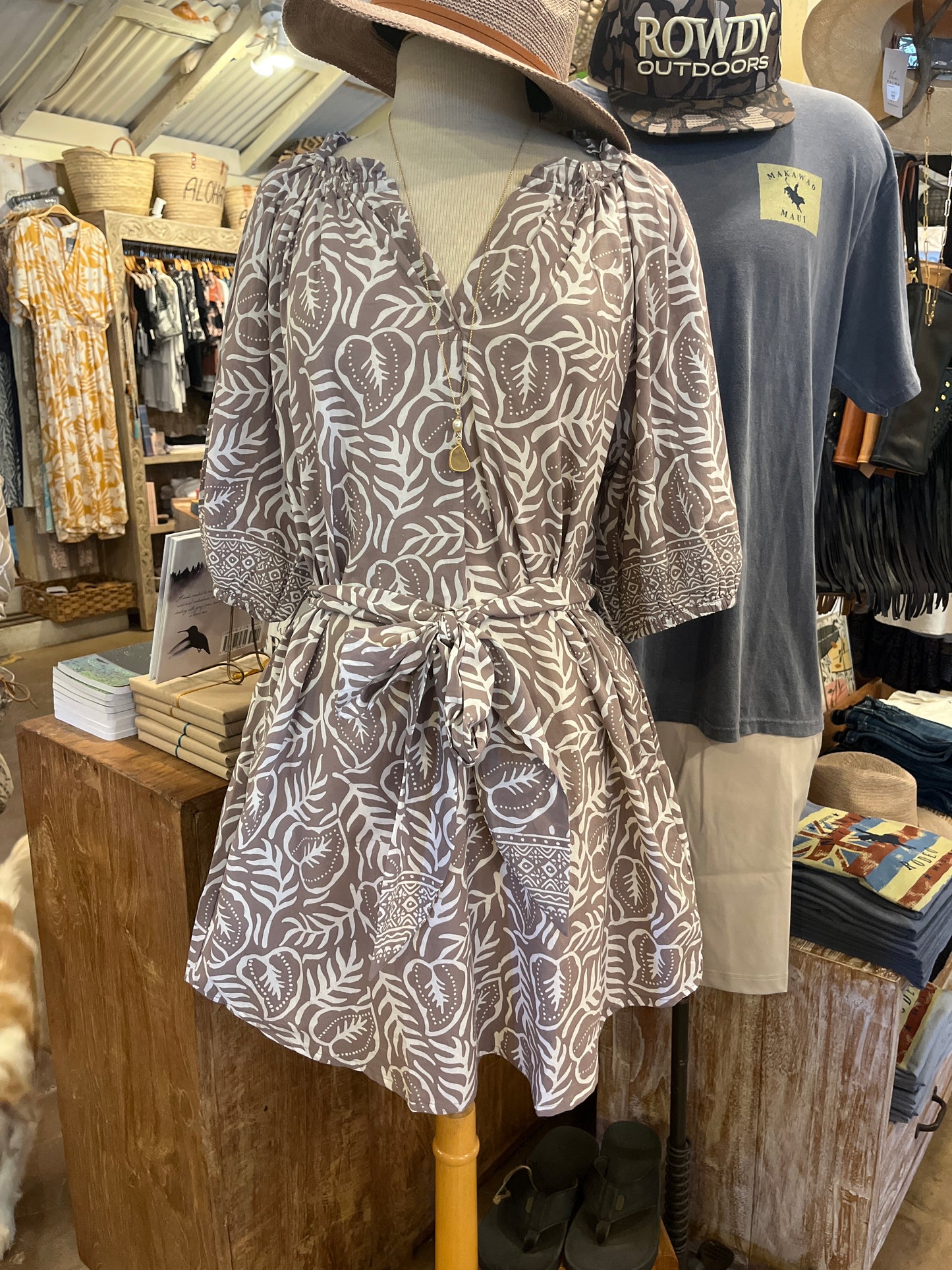 Noelani Dress Short w/Sash
