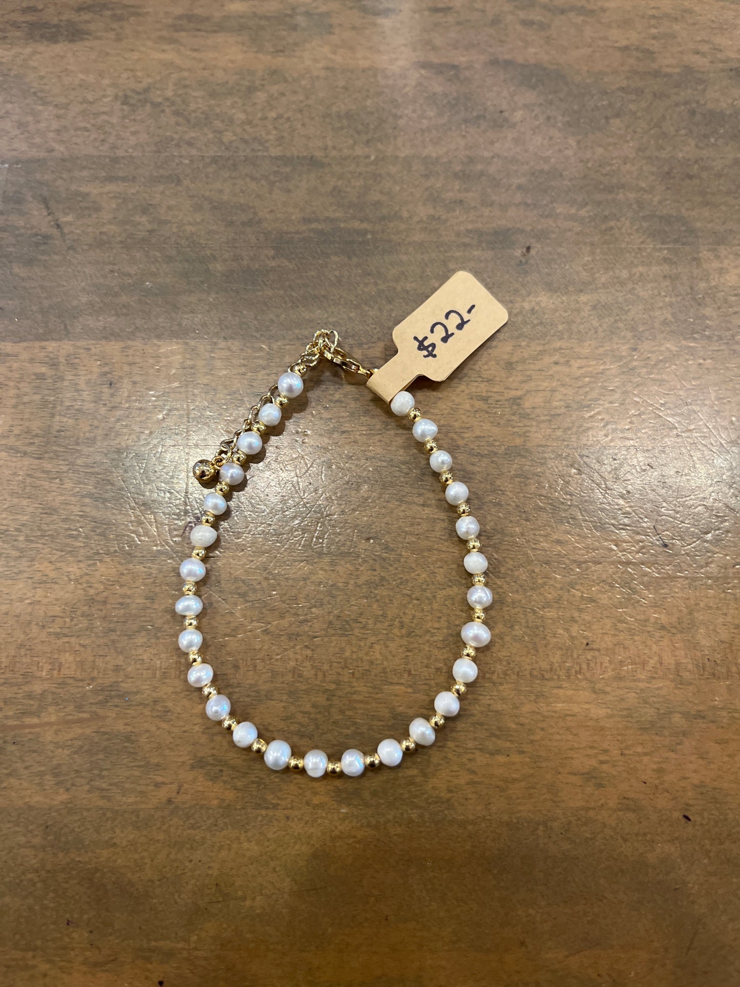 Multi Pearl Metal Bracelet