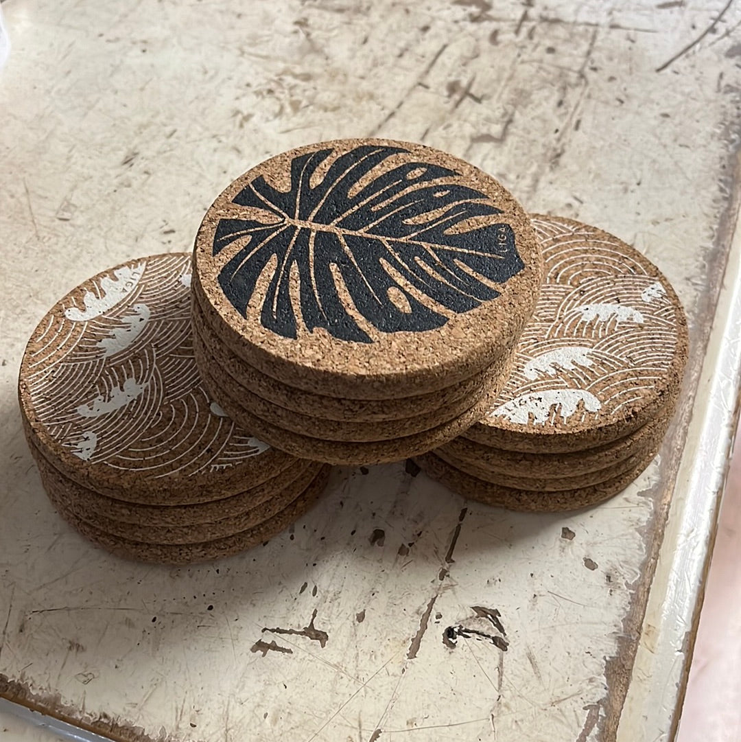 Cork Coaster Set/4