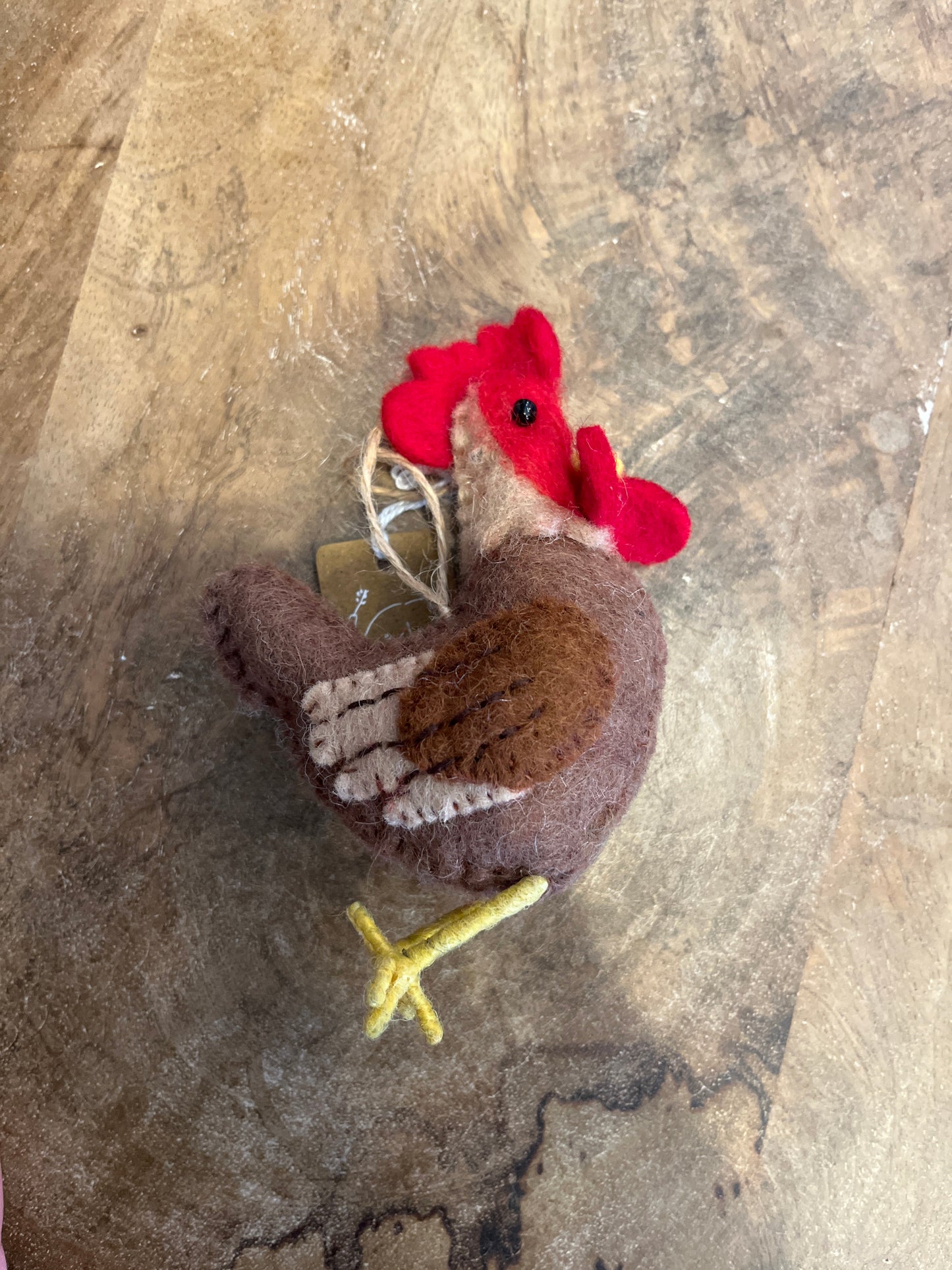Brown Chick Felt Ornament