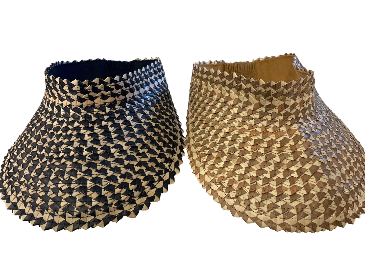 Two Toned Woven Visor
