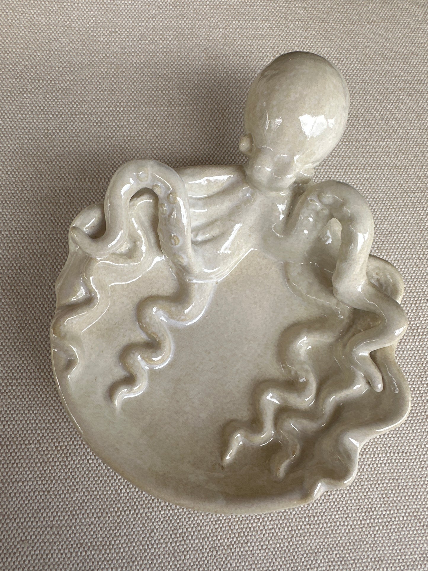 Stoneware Octopus Dish