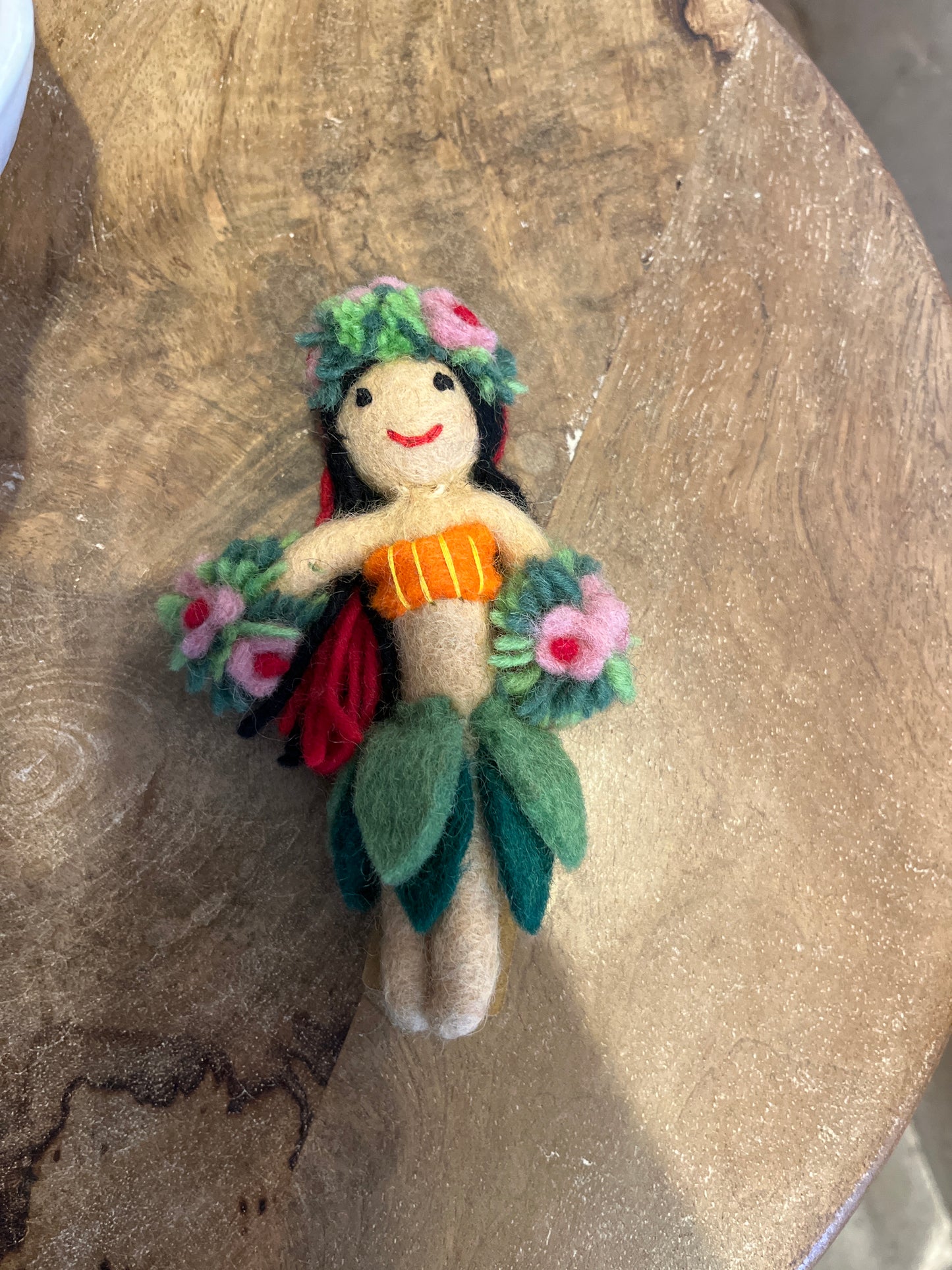 Hula Girl Felt Ornament