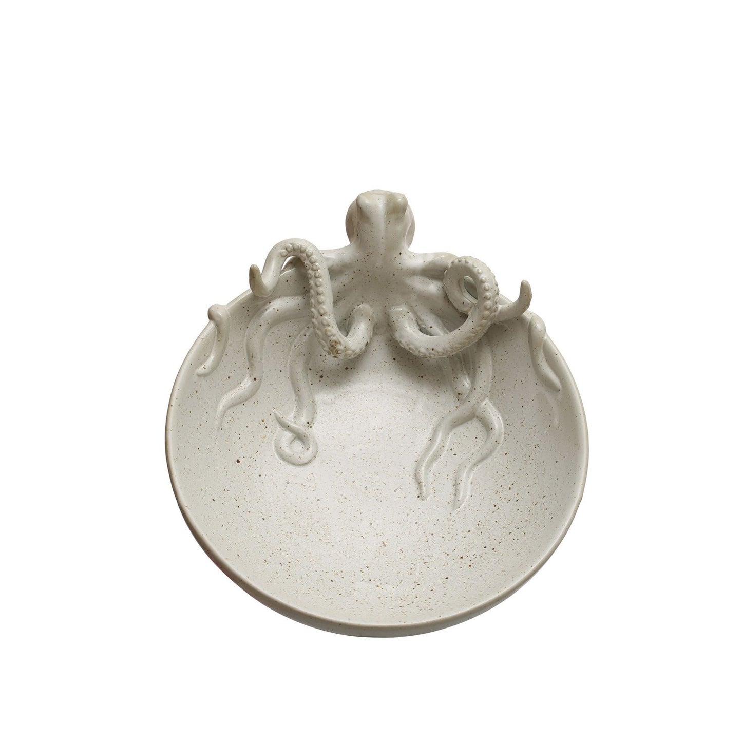 Stoneware Octopus Bowl Speckled (Each One Will Vary)