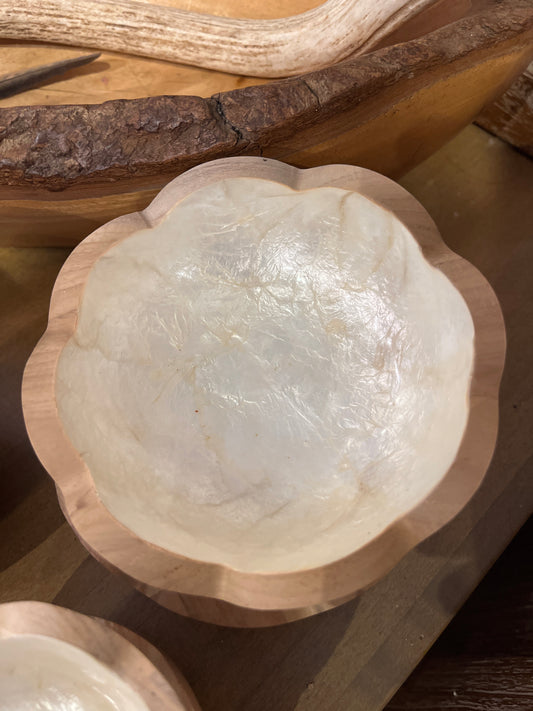 Large Flower MOP Bowl