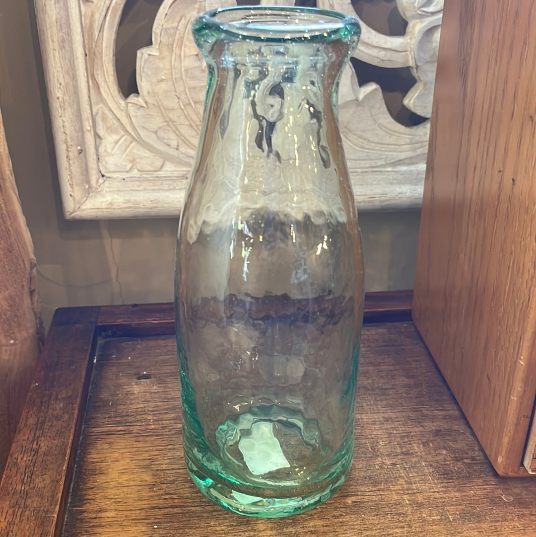 Milk Bottle Glass Vase