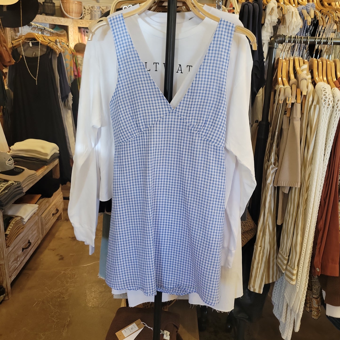 Lola Check Mini Dress