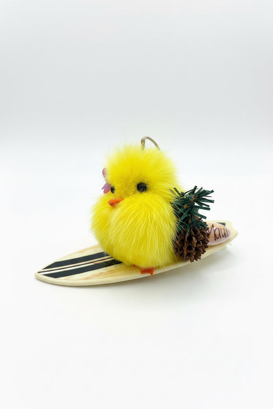 Surfing Chick Ornament
