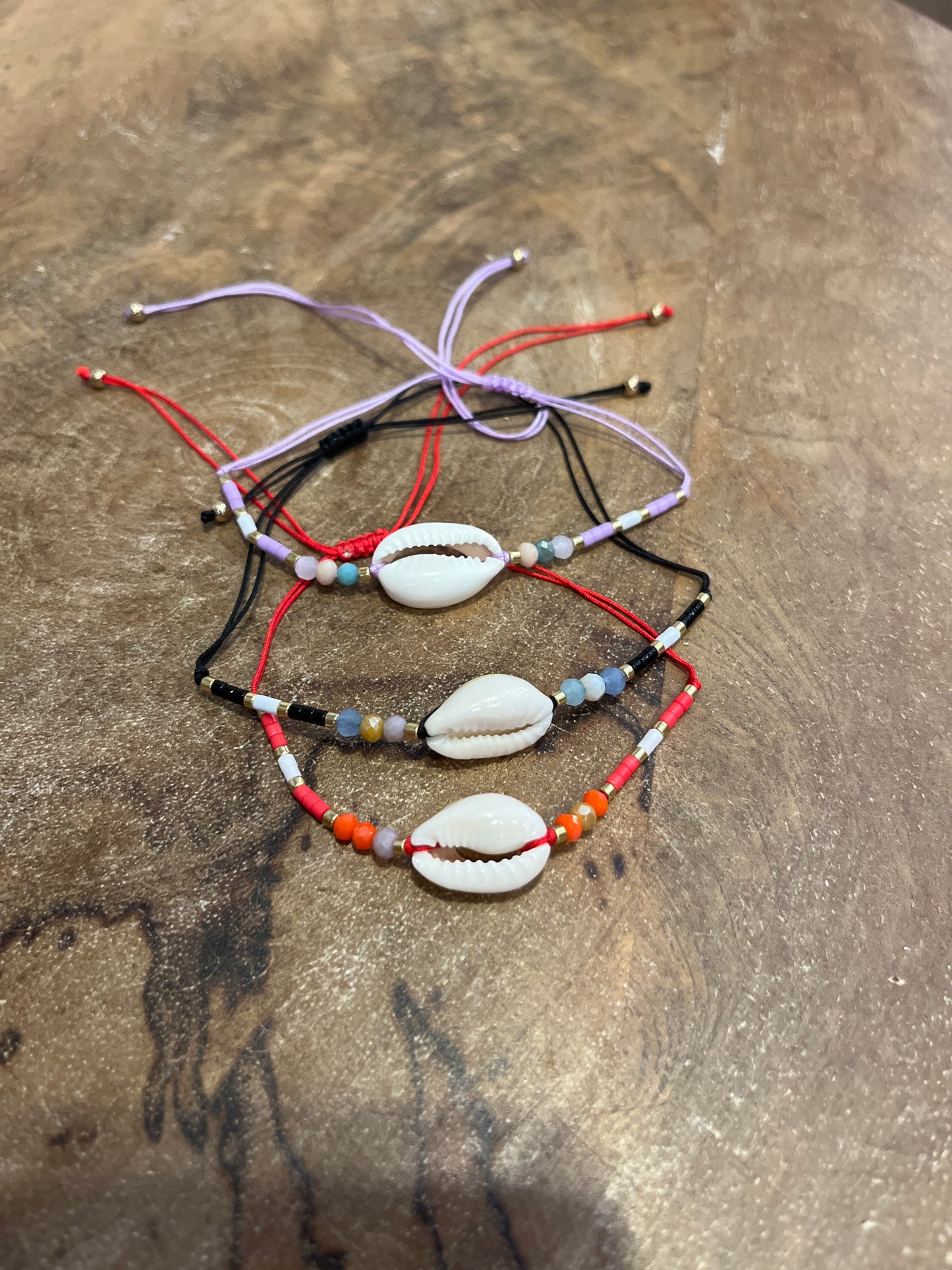 Beaded Cowrie Bracelet