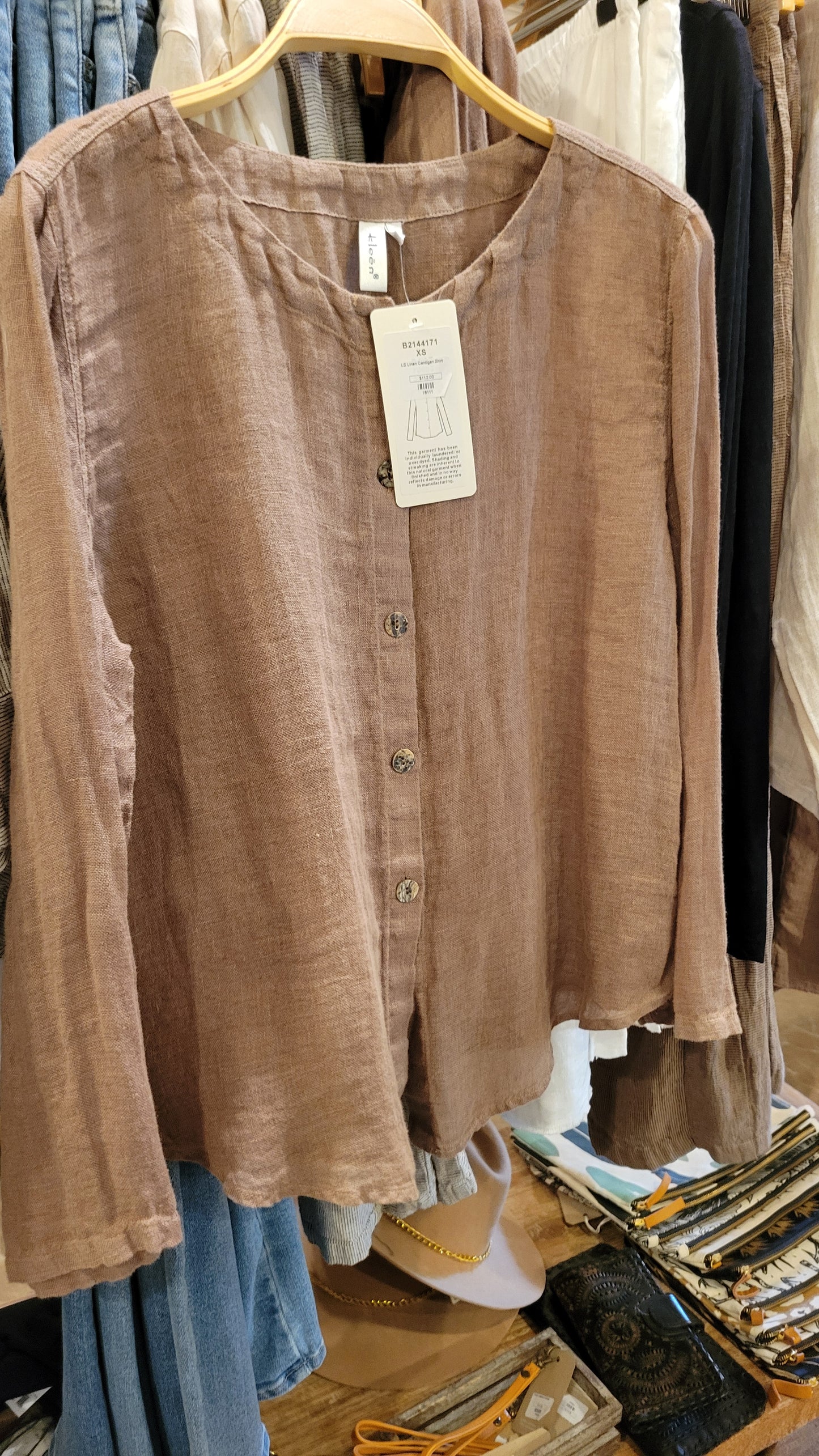 LS Linen Cardigan Shirt