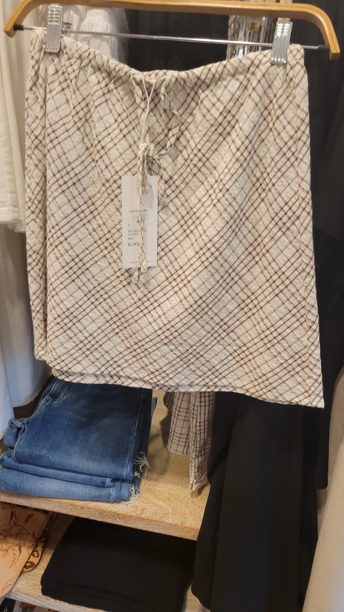 Rumi Check Mini Skirt