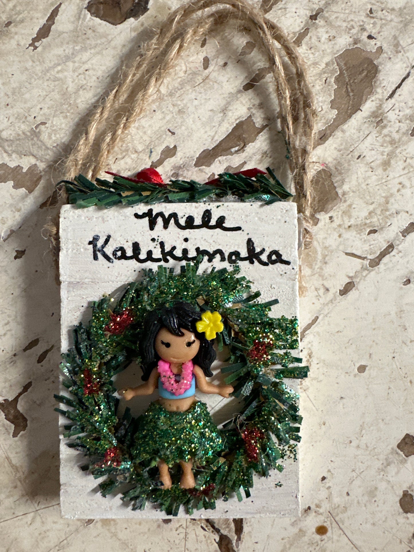 Hula Girl Wreath Ornament