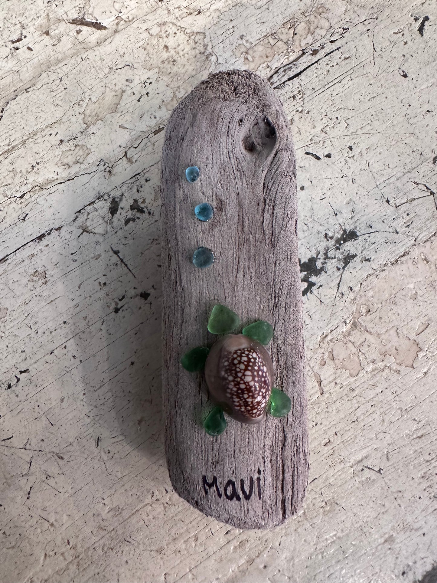 Driftwood Sea Glass Magnet