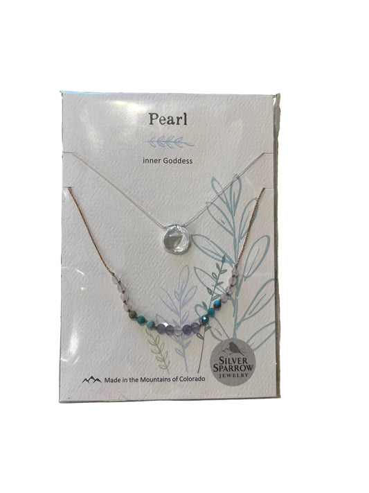 Drop Necklace w/Stones