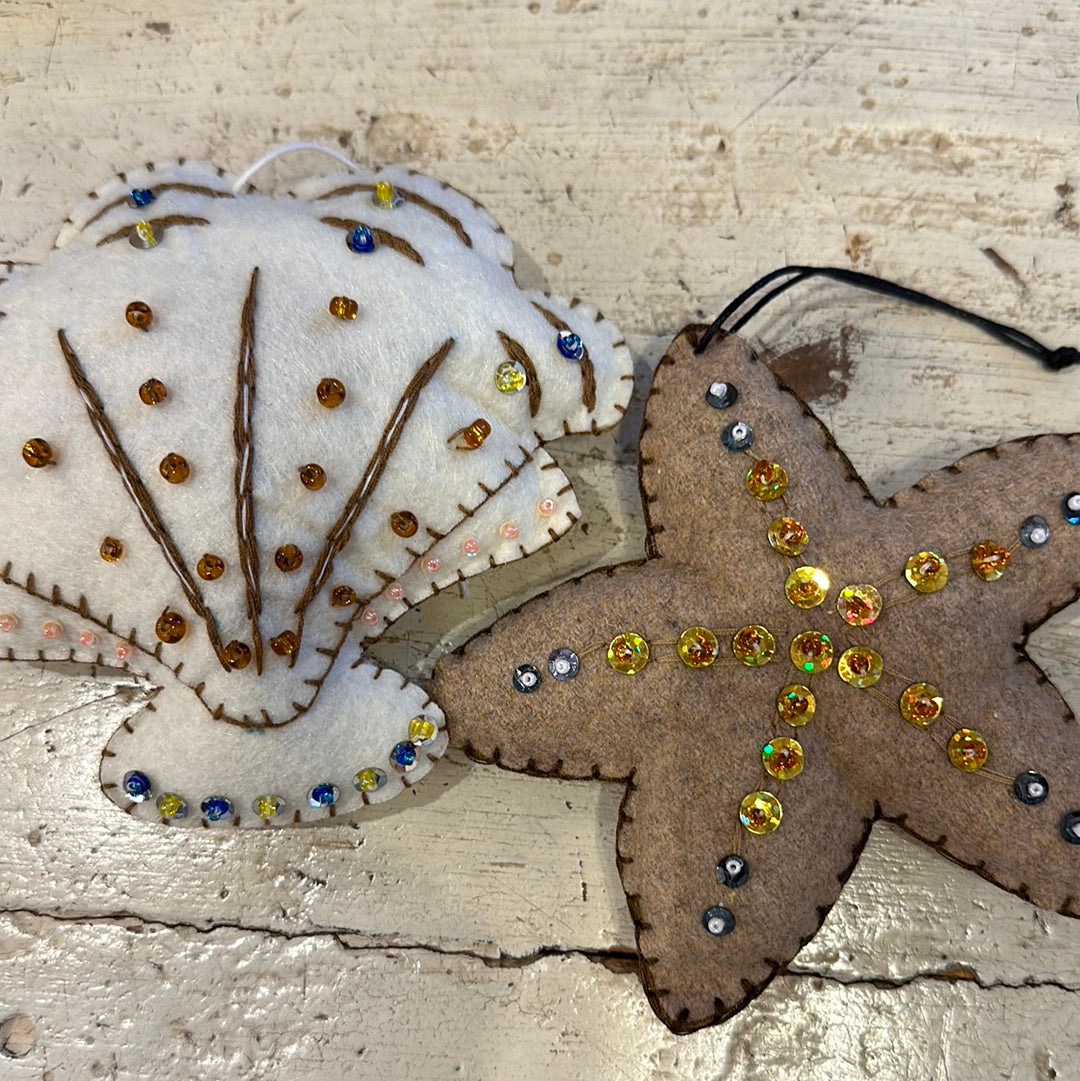 Shell Sea Star Soft Ornament