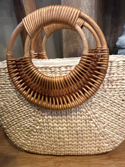 Hand Woven Rattan Clutch