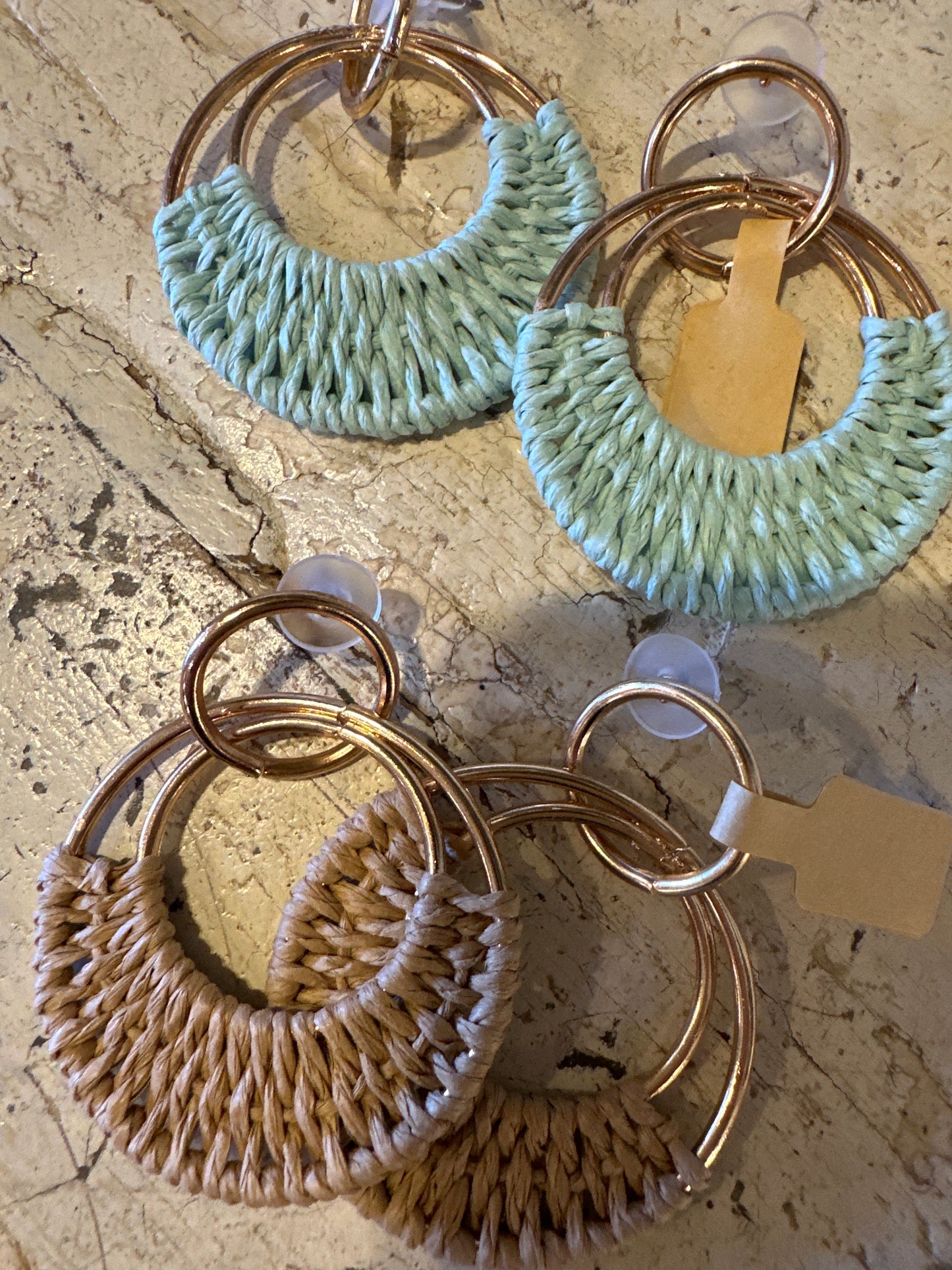 Woven Earrings Hoops