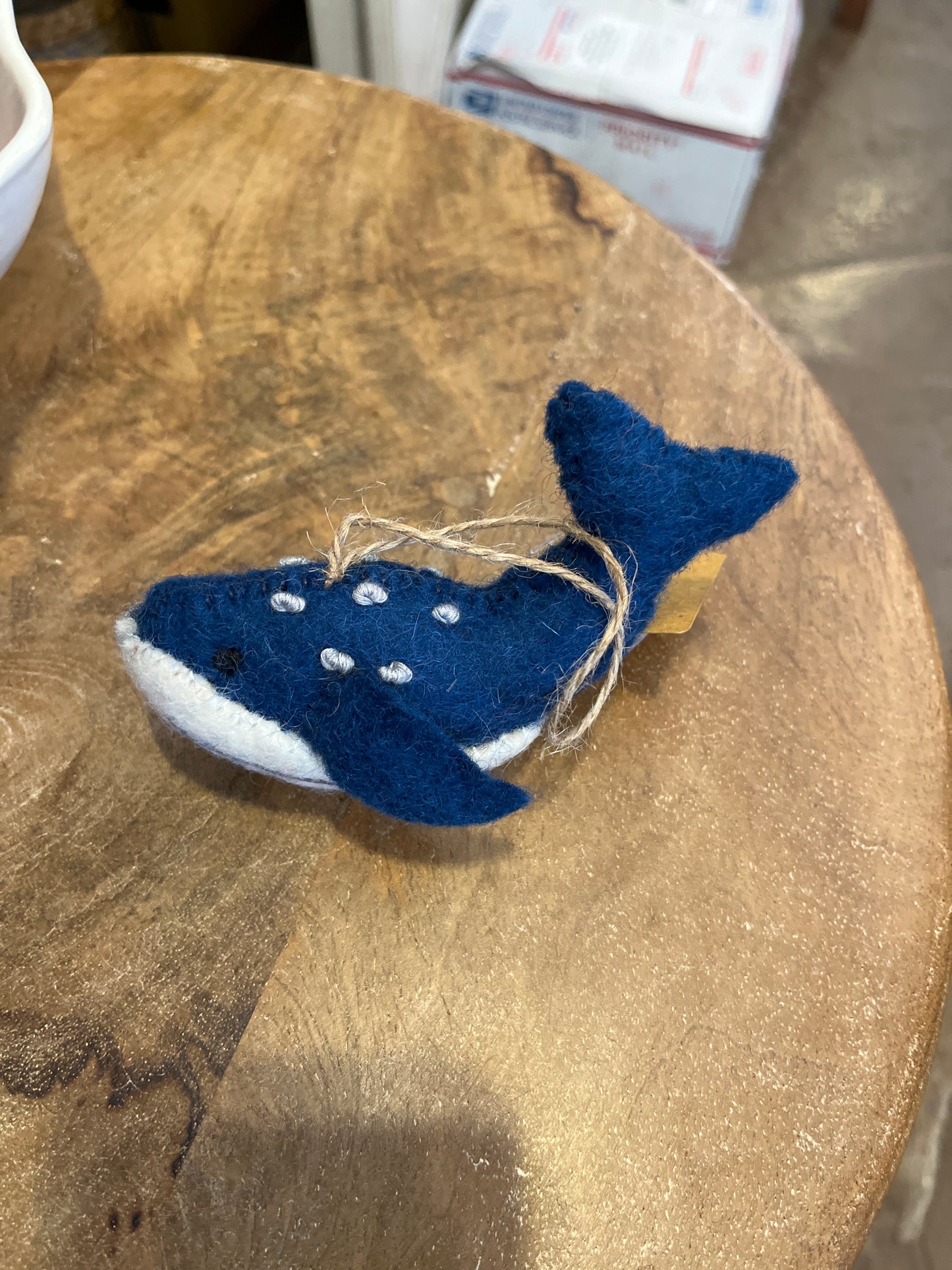 Spotted Whale Felt Ornament