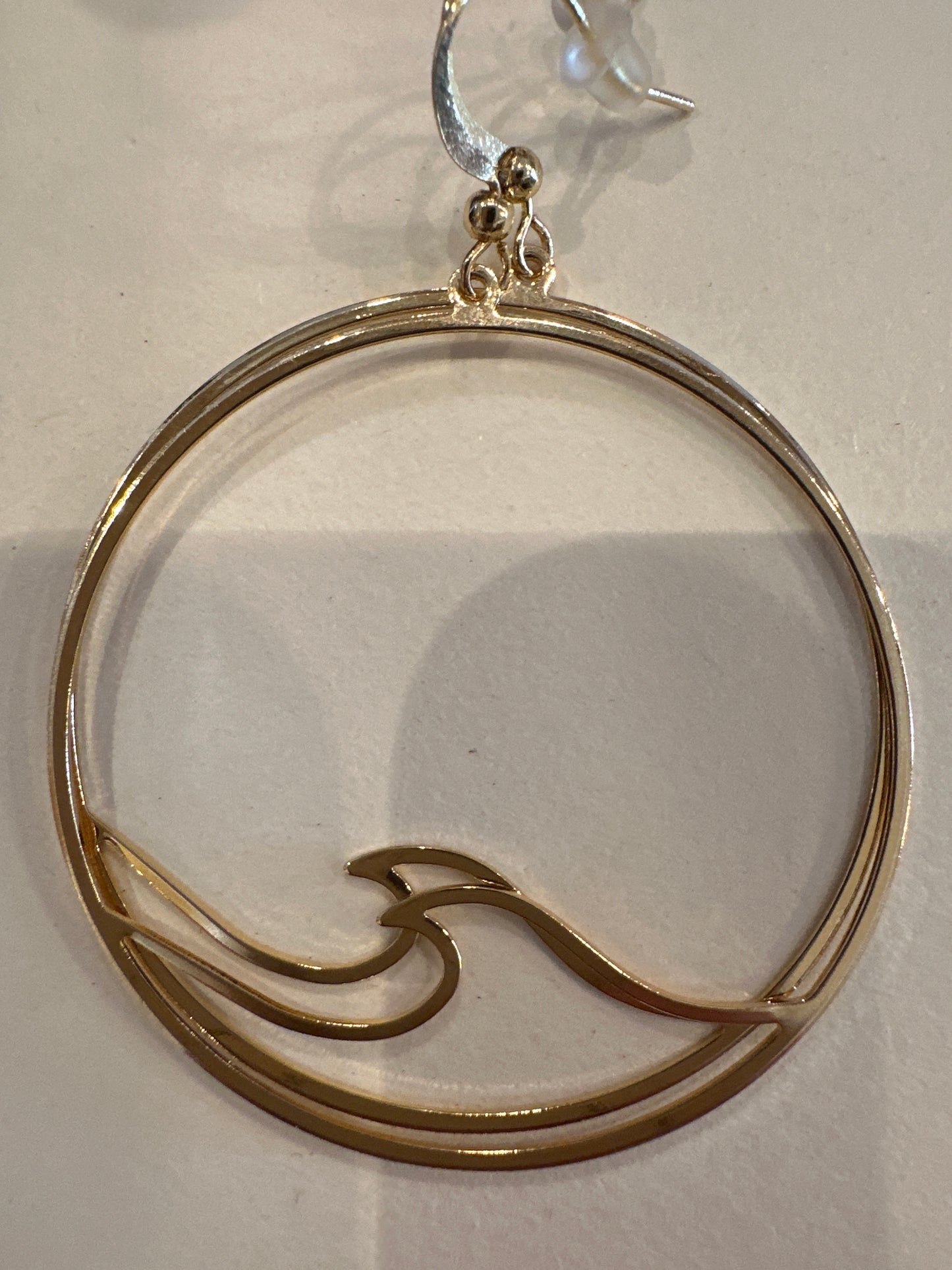 Wave Hoop Earrings