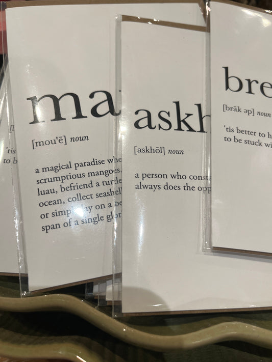 Definition Card