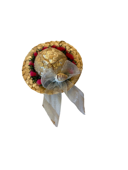 Lauhala Hat Ornament