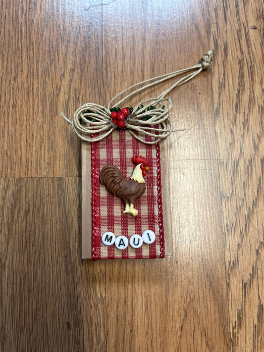 Maui Rooster Ornament