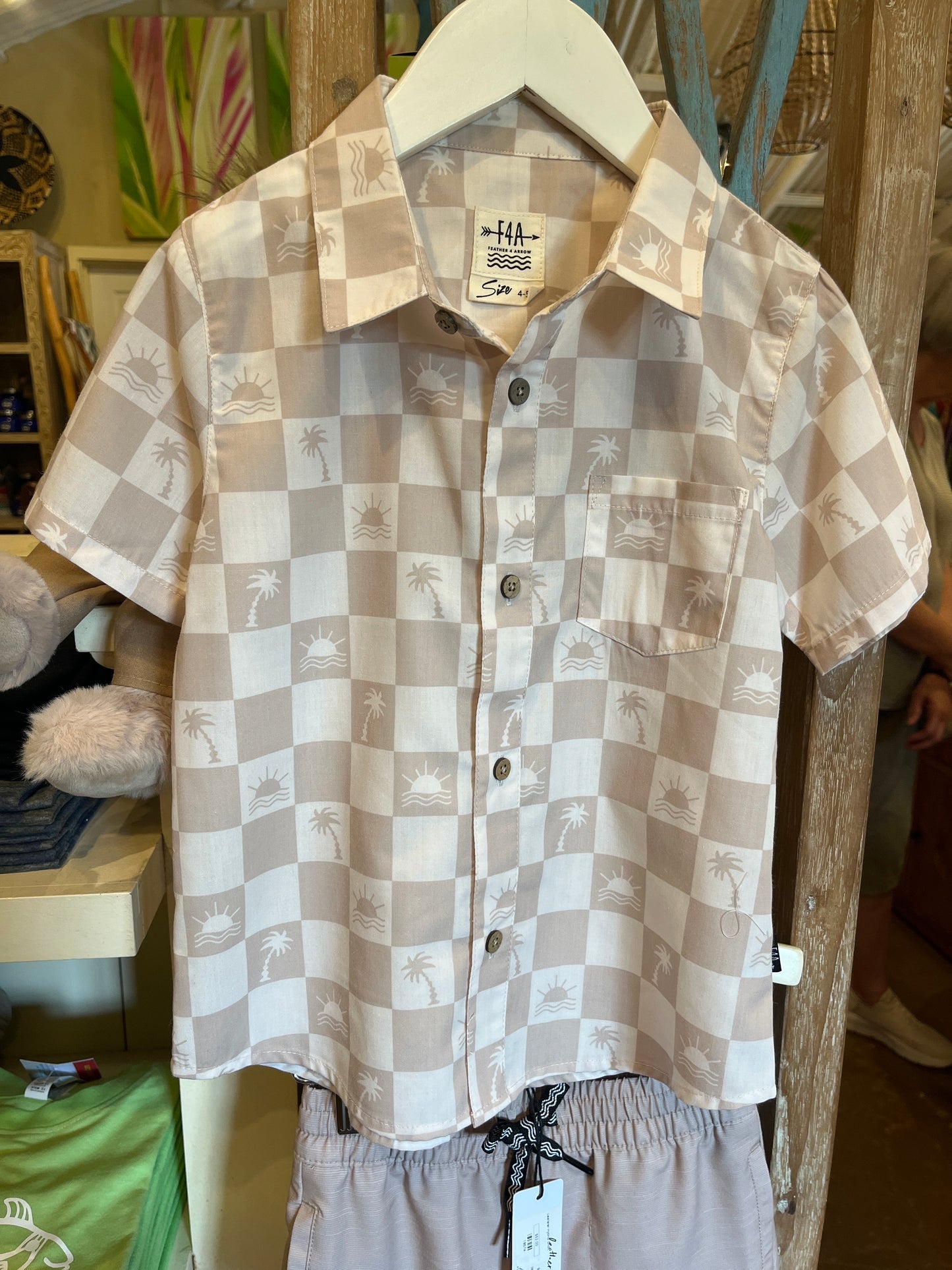 Checked Out Button Down