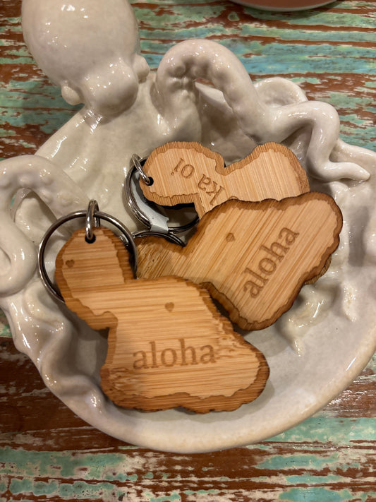 Maui Bamboo Keychain