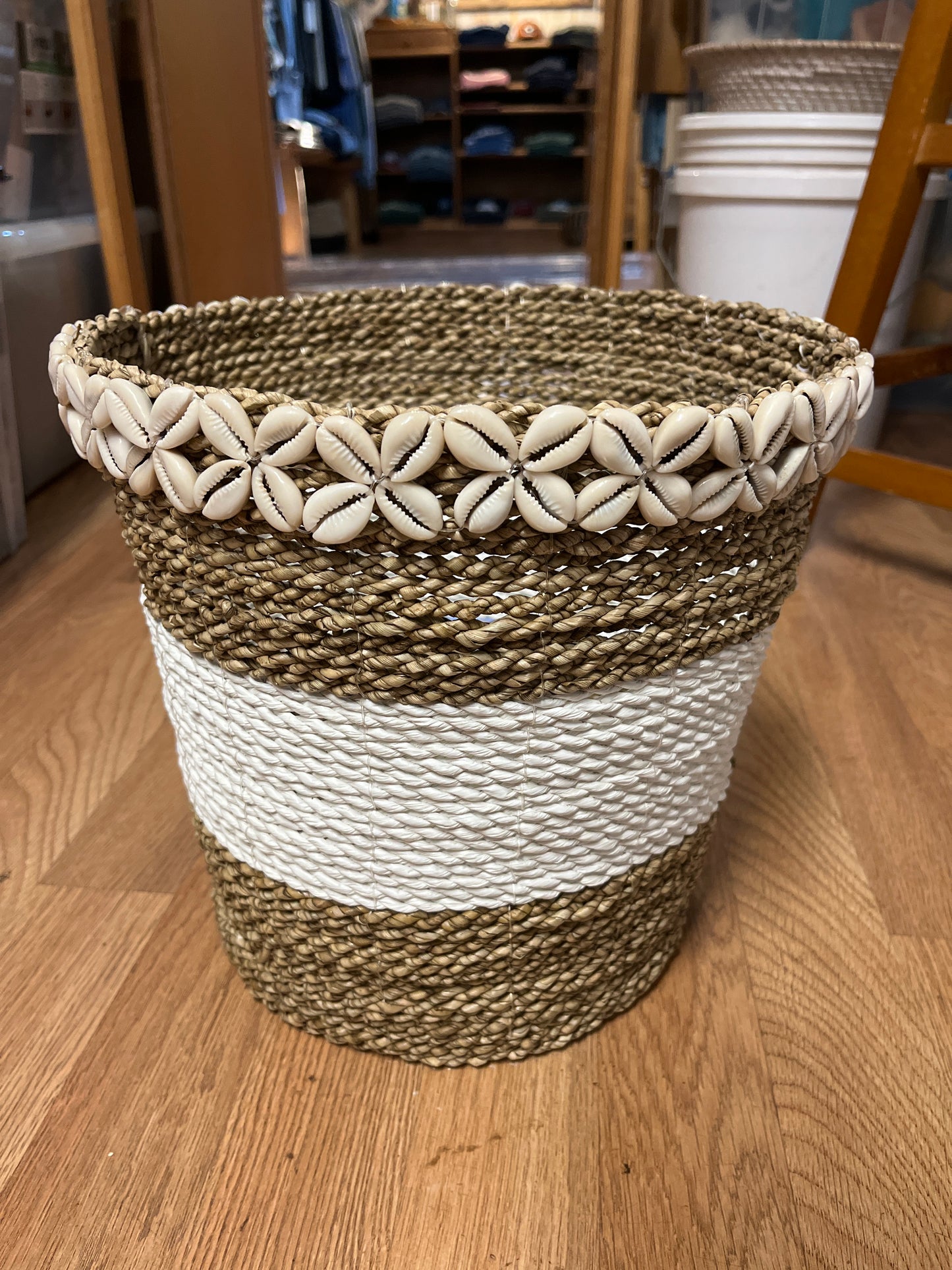 Cowrie Waste Basket