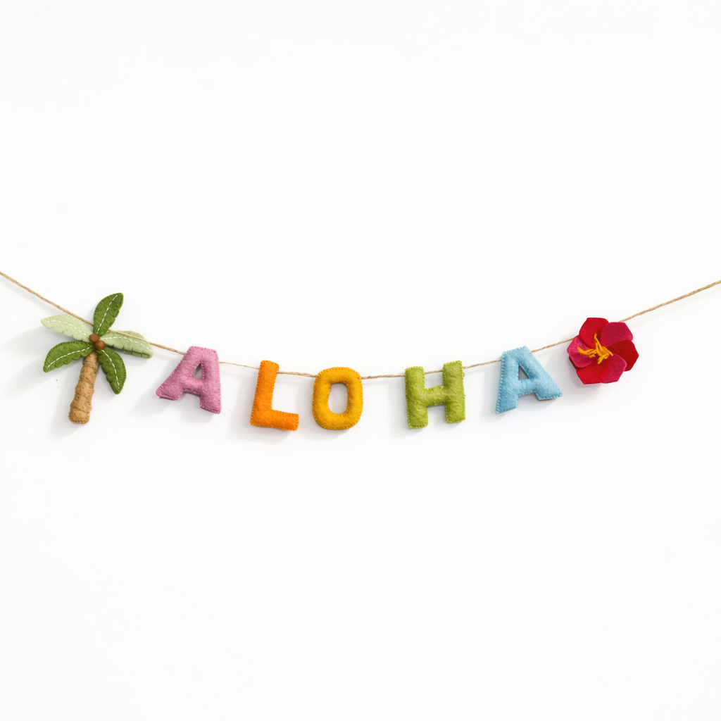 Felt Aloha Garland