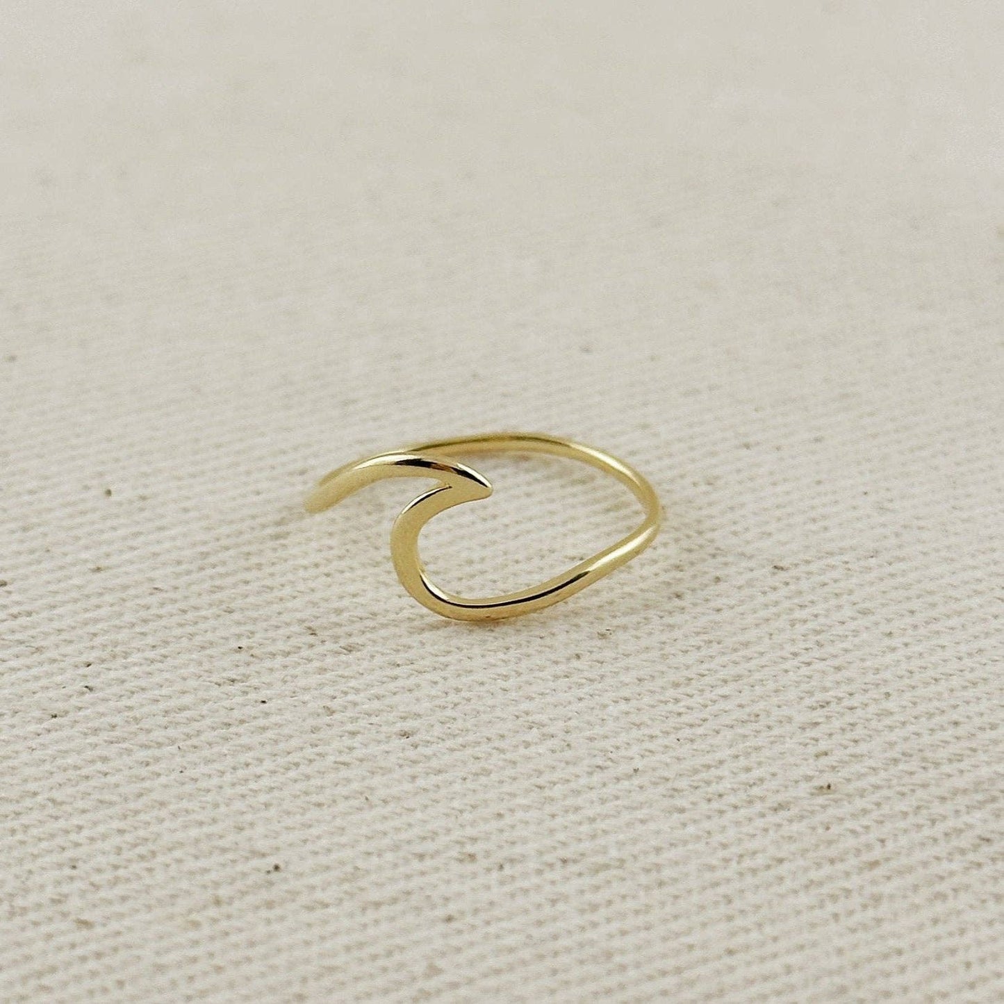 18K GF Wave Ring