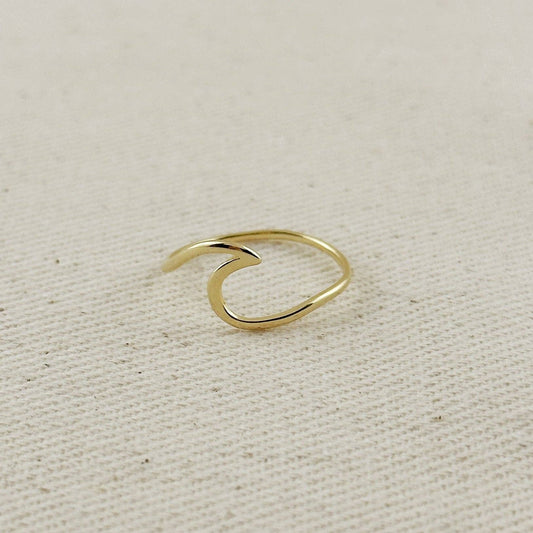 18K GF Wave Ring