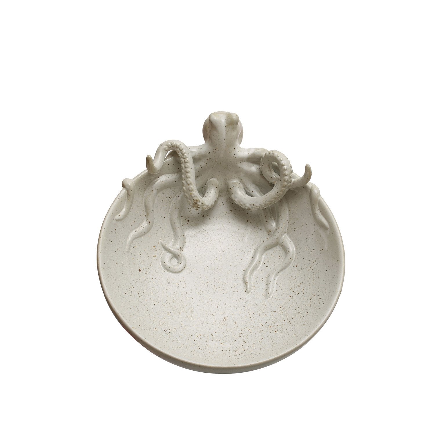 Stoneware Octopus Bowl Speckled (Each One Will Vary)