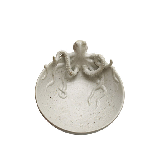 Stoneware Octopus Bowl Speckled (Each One Will Vary)