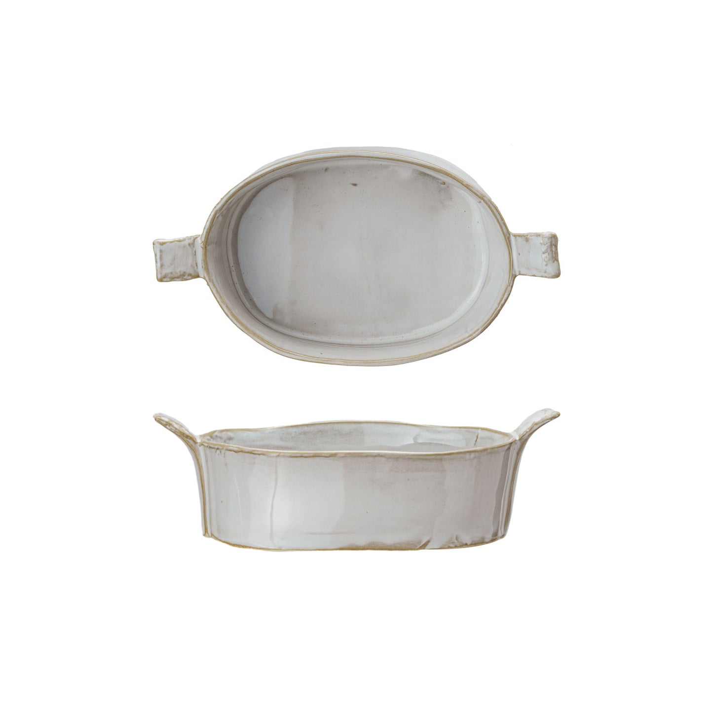 Stoneware Mini Baker w/Handles